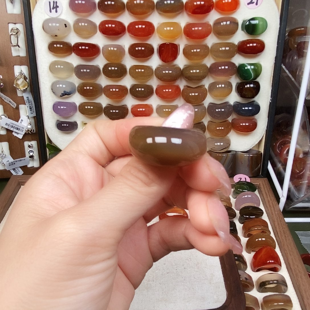 m****玛瑙/玉髓未镶嵌戒指