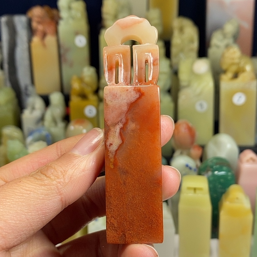 【闪购商品】青田石印石老挝。         