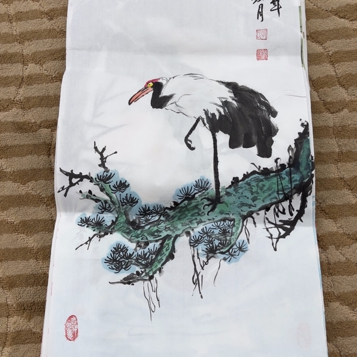 国画花鸟的翅膀四开