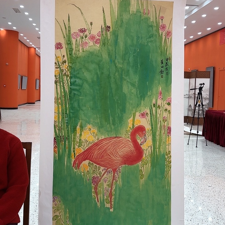 国画崔田对老师去伪存真原作