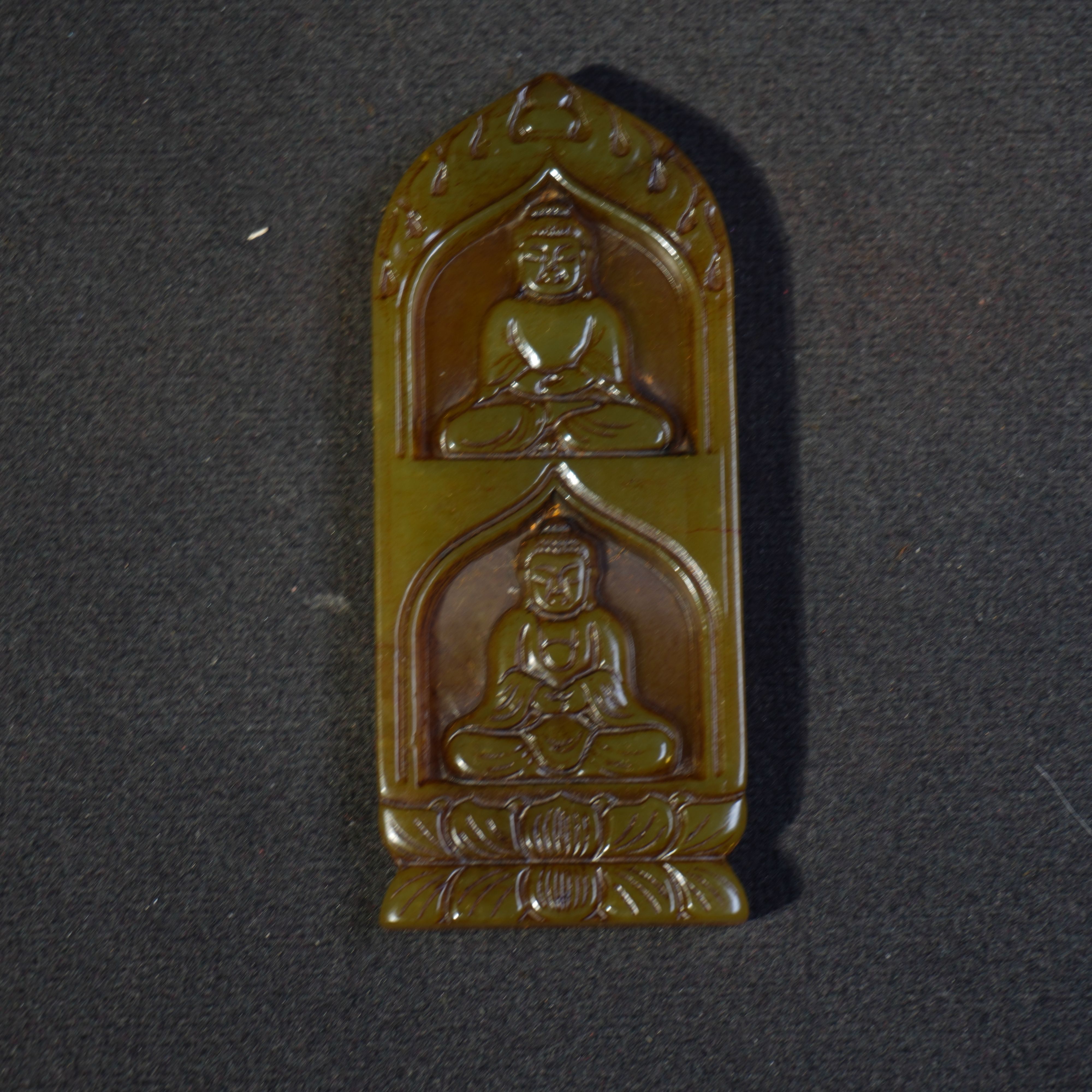 9NU29 清 和田玉玉佛牌