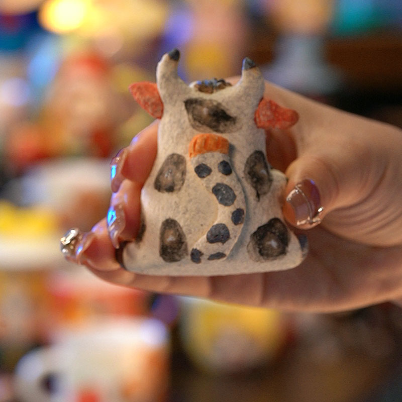 笨蛋牛摆件可爱创意