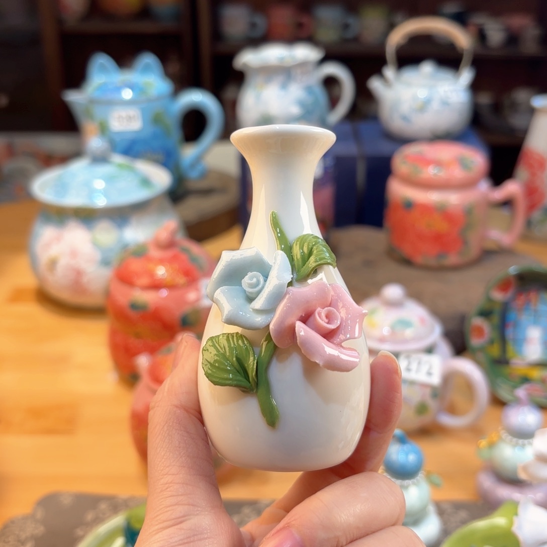 景德镇手绘高温釉下彩陶瓷茶具