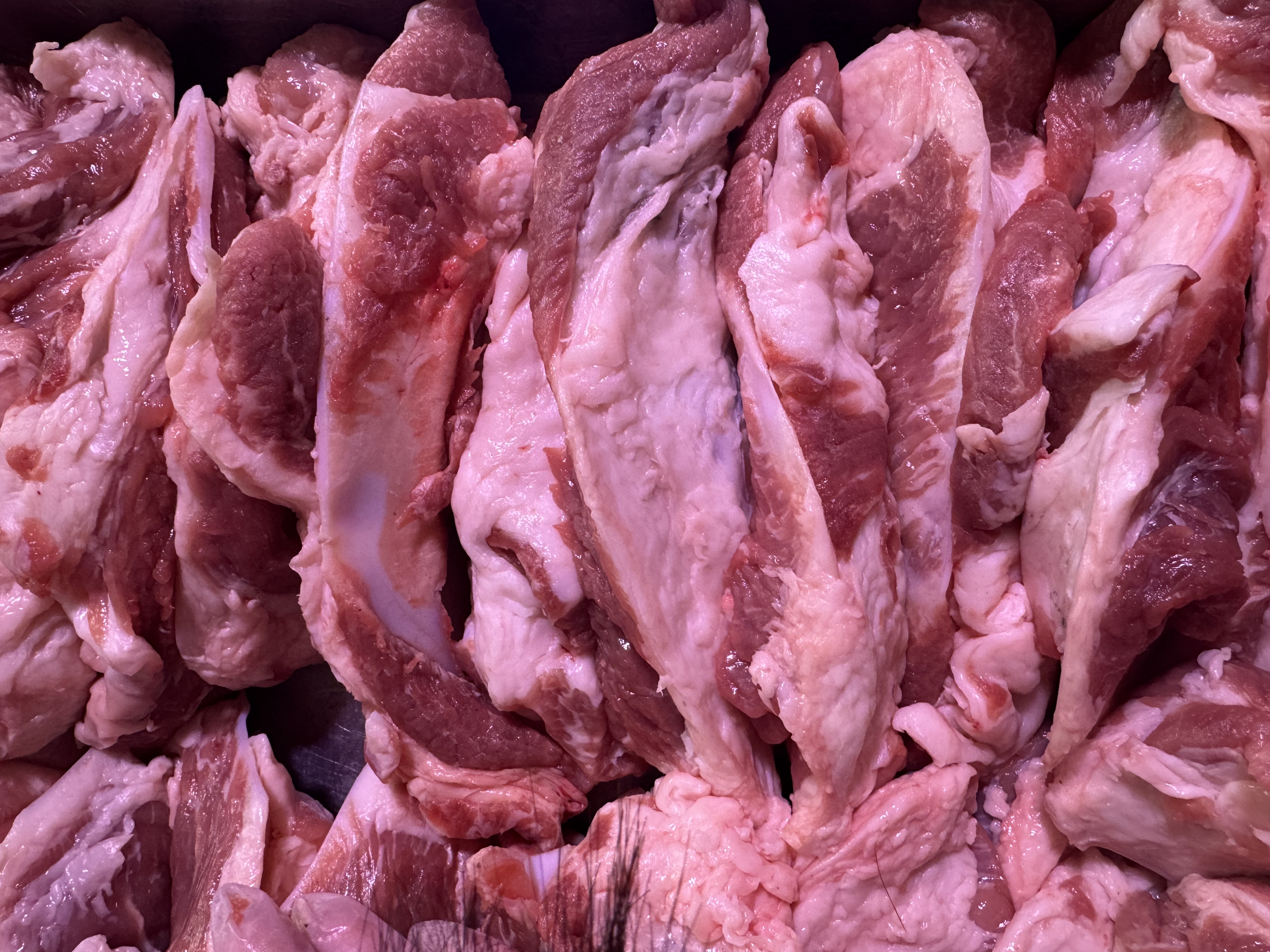 鲜猪月牙骨烧烤食材