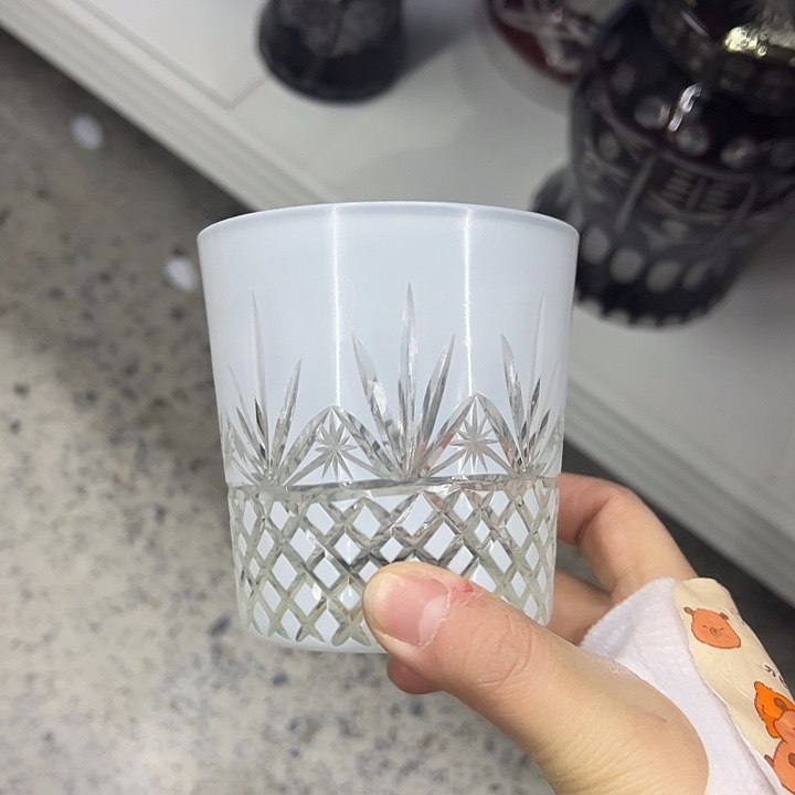 平底款水晶玻璃微瑕一个