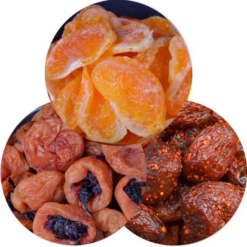 套餐：紫苏梅饼220克+辣味沙漠杏干220克+桔子干150克