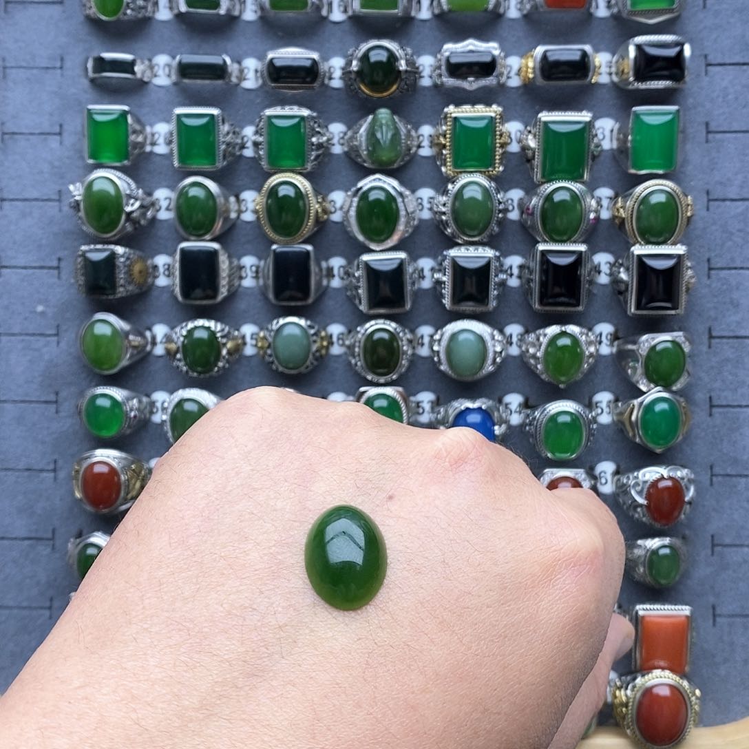 和田玉戒指未镶嵌金*轩