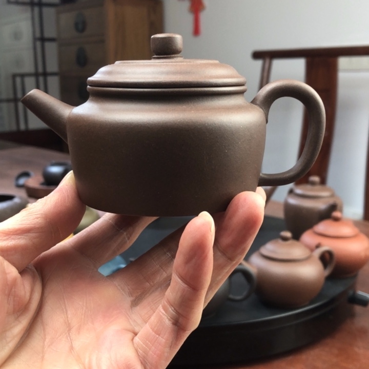 紫泥茶壶汤*生紫泥德钟壶