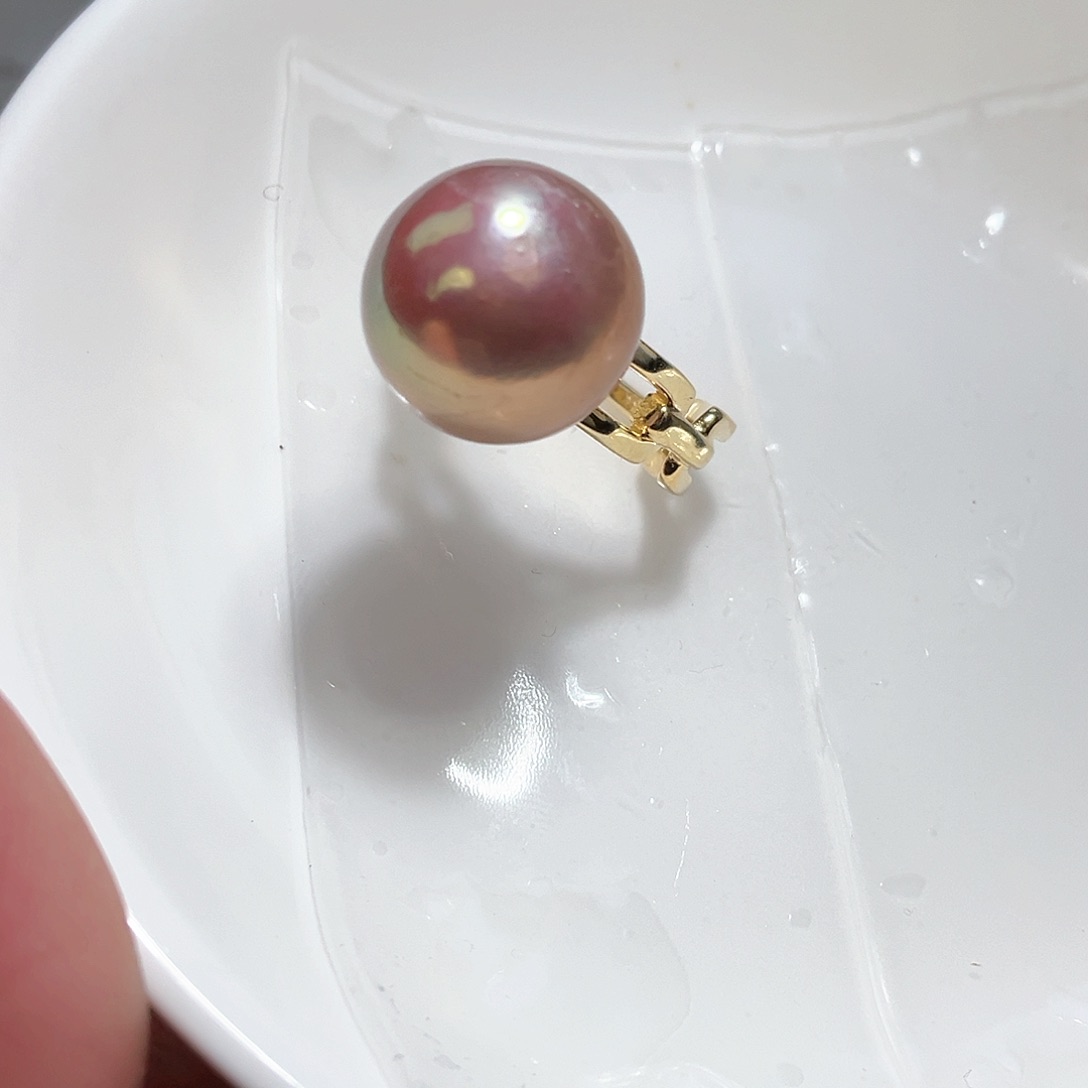 淡水珍珠戒指银S925镶嵌