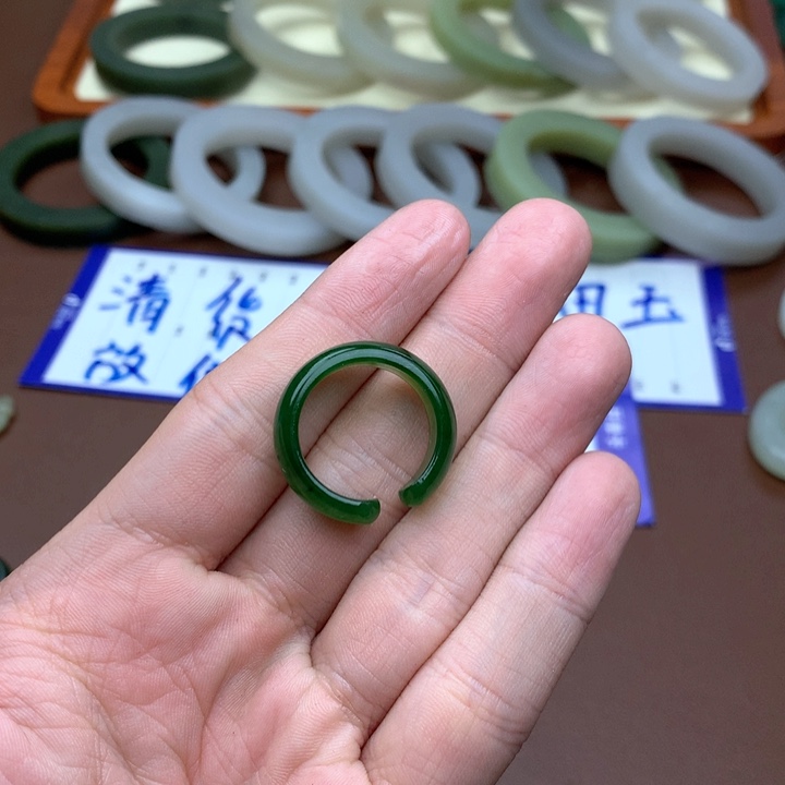 和田玉珠宝半成品未镶嵌20