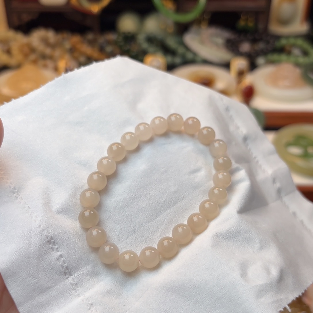 和田玉手串未镶嵌