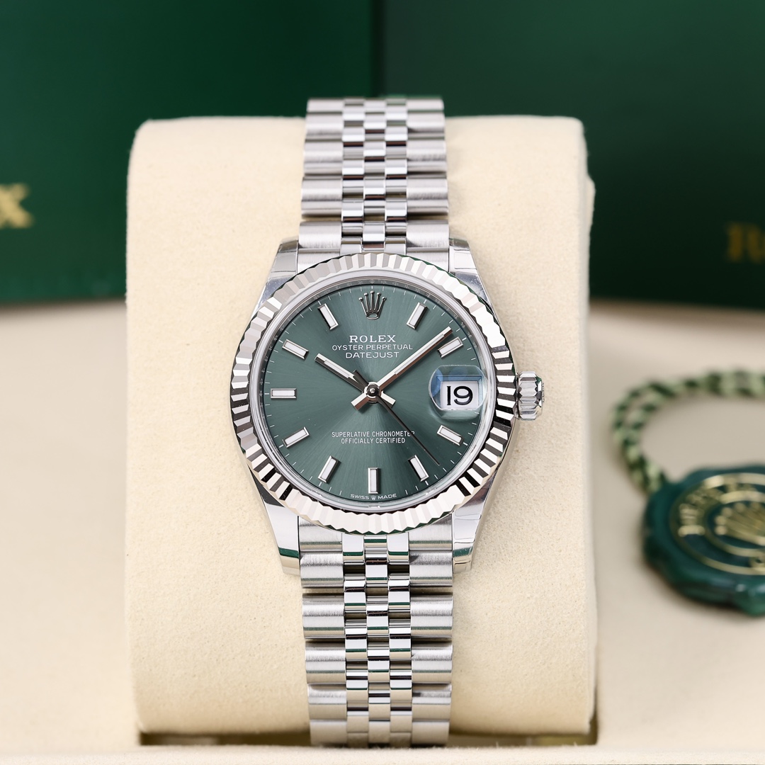 99新 Rolex/劳力士 278274-0018 橄榄绿日志 2025年6月保卡
