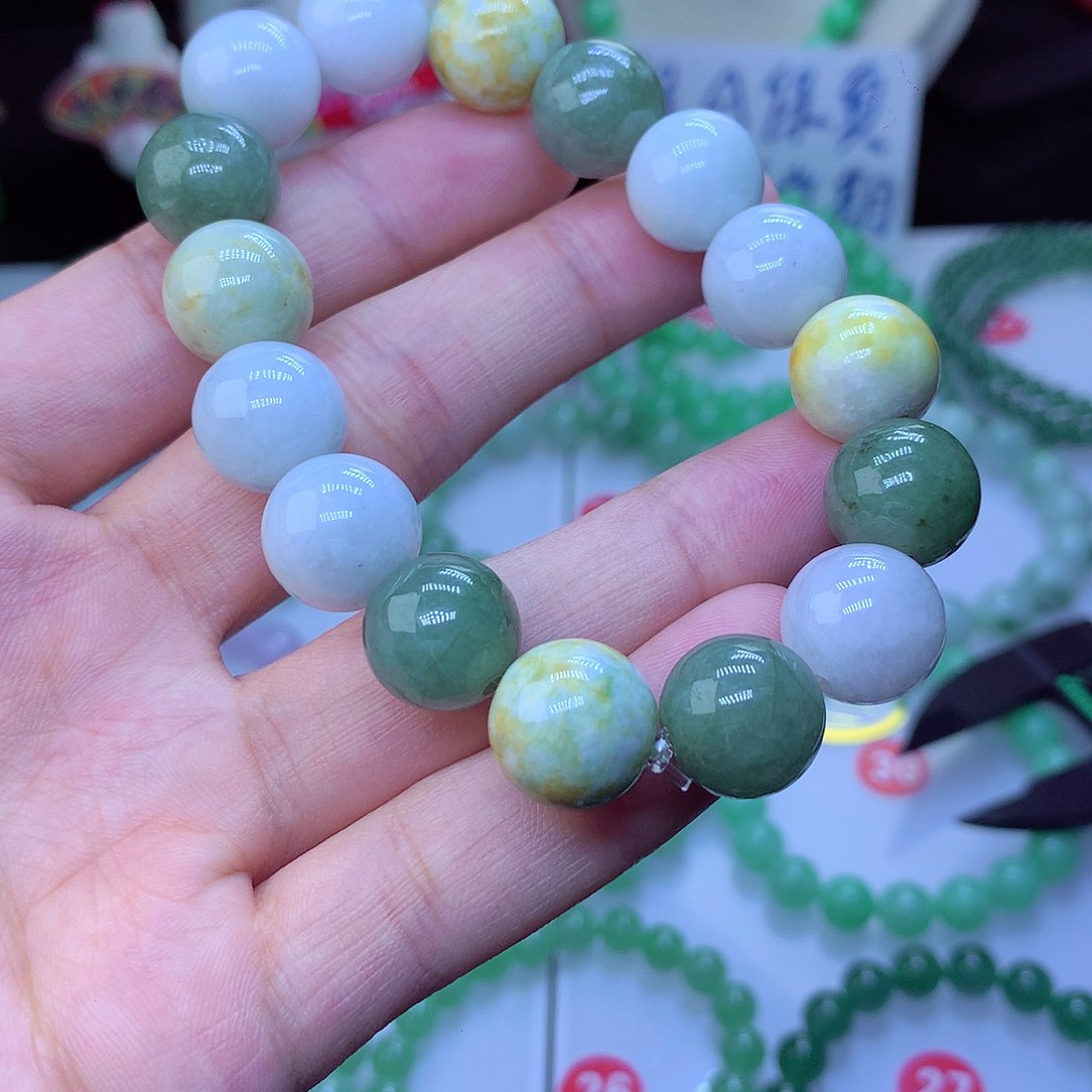 翡翠毛衣链未镶嵌