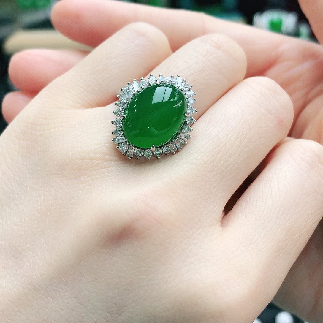 玛瑙/玉髓银S925镶嵌戒指