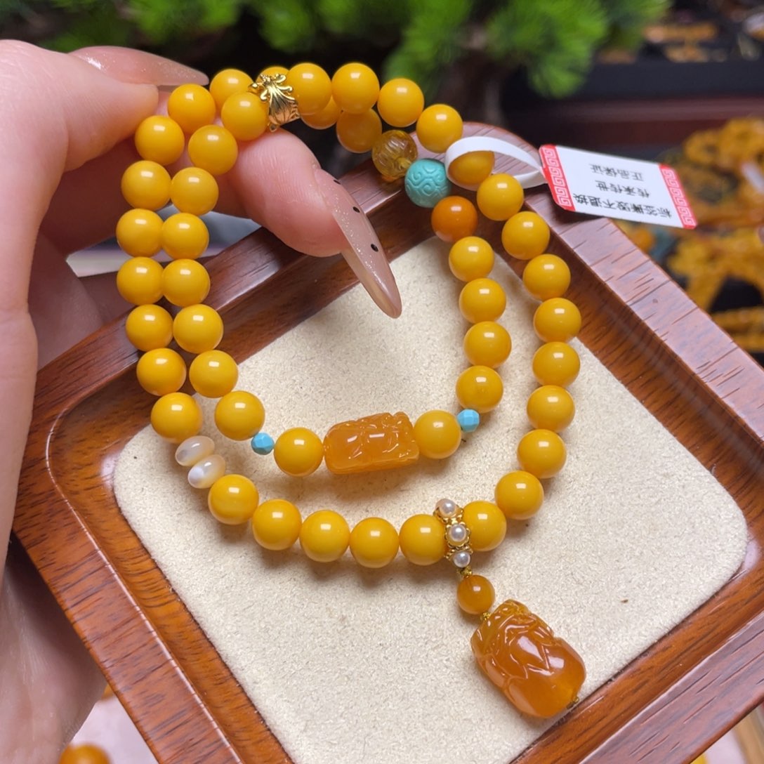 蜜蜡手链未镶嵌手串