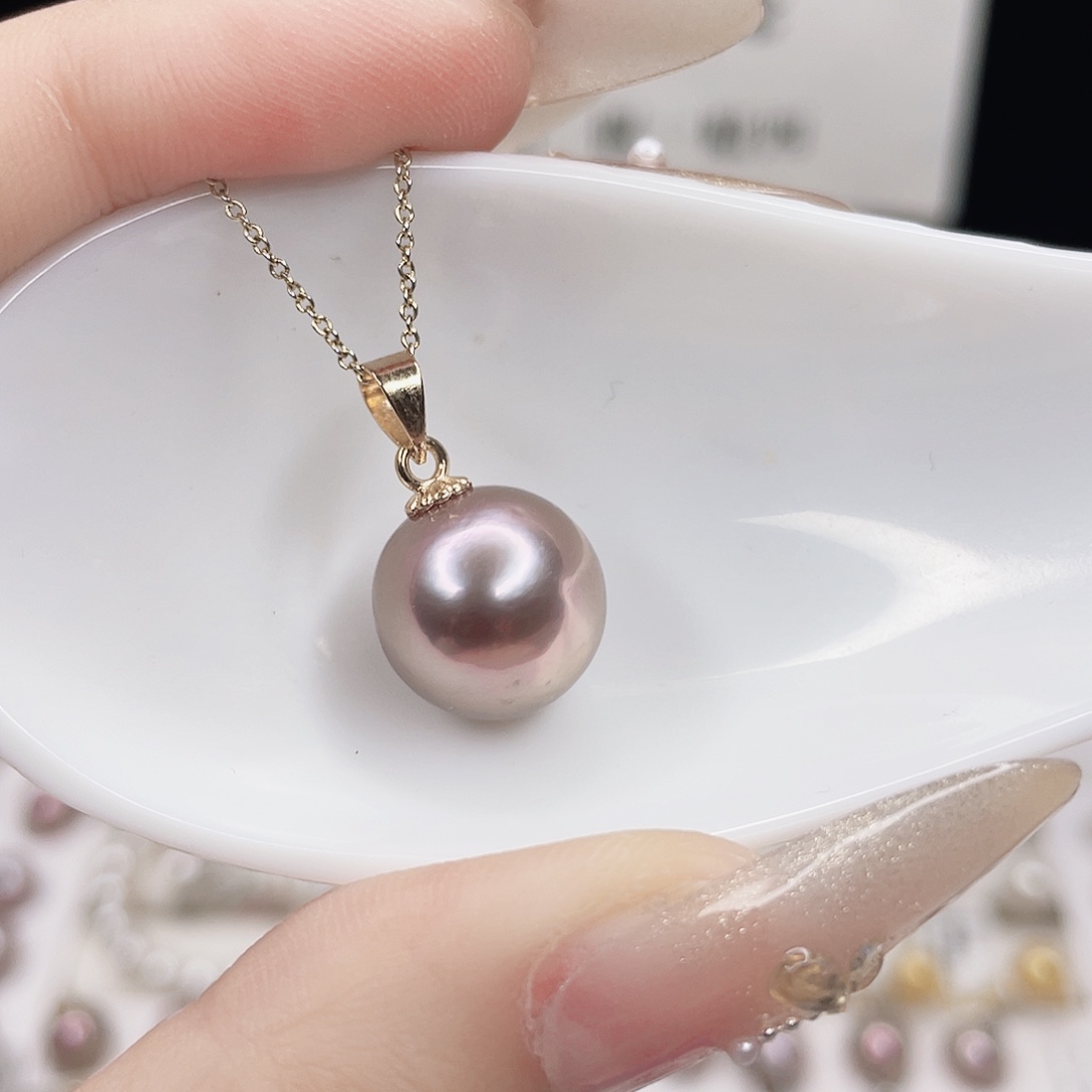 合金淡水珍珠吊坠(赠链)
