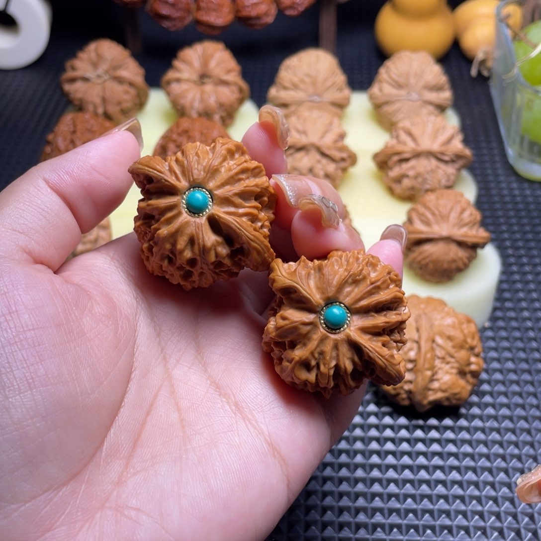 文玩核桃吊坠41占鼓磨盘