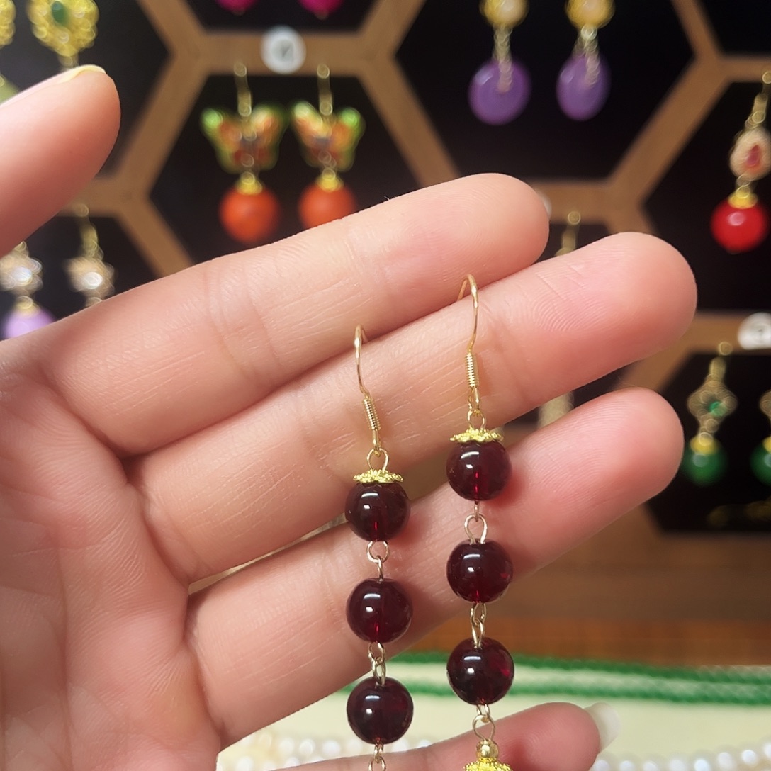 锆石合金925银耳饰