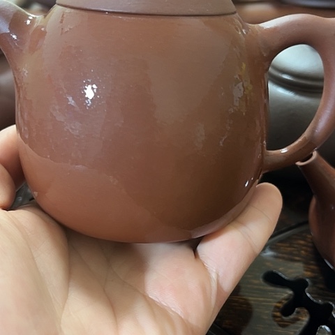 紫砂茶壶悬****9老紫泥秦权260cc