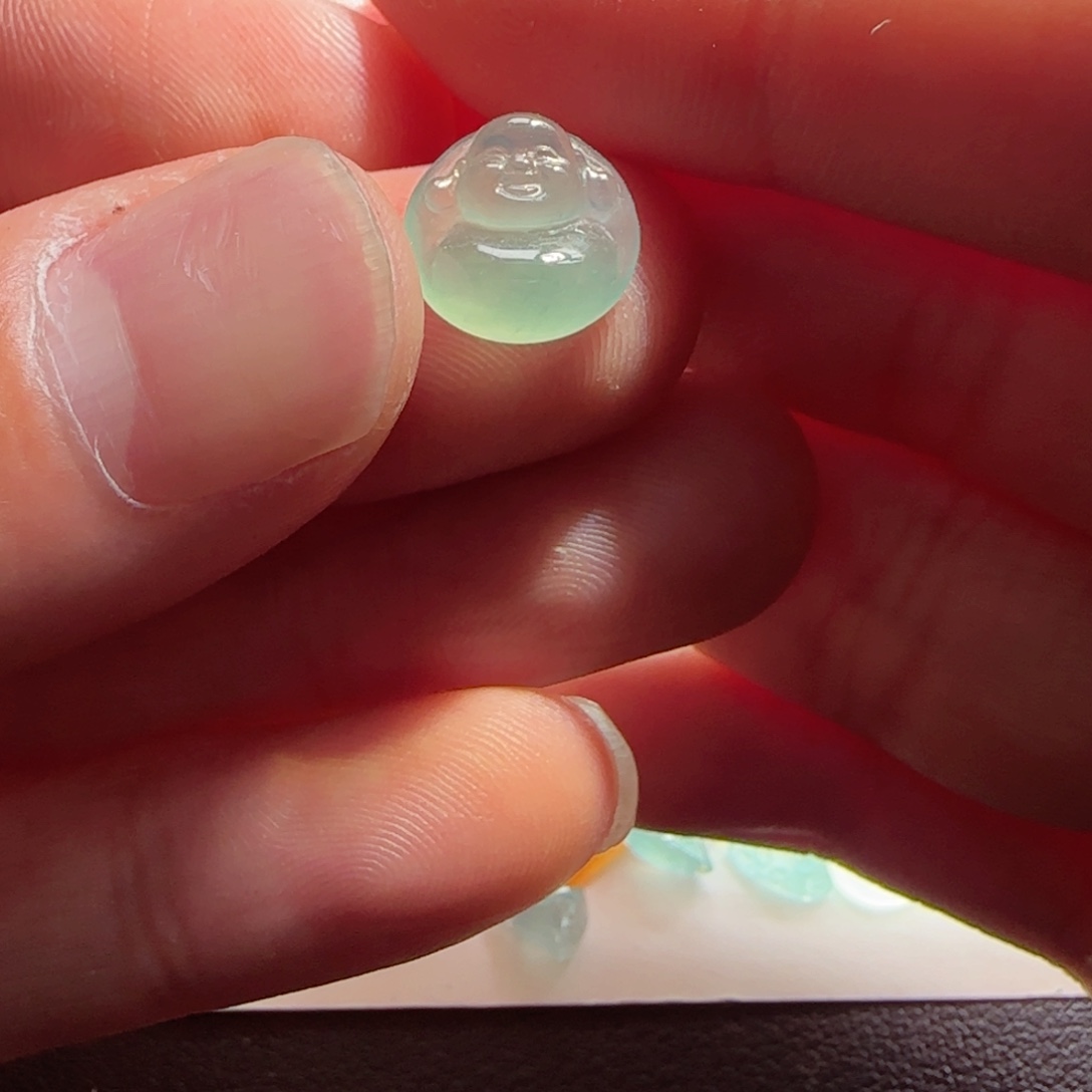 定制翡翠未镶嵌缅甸天然翡翠佛