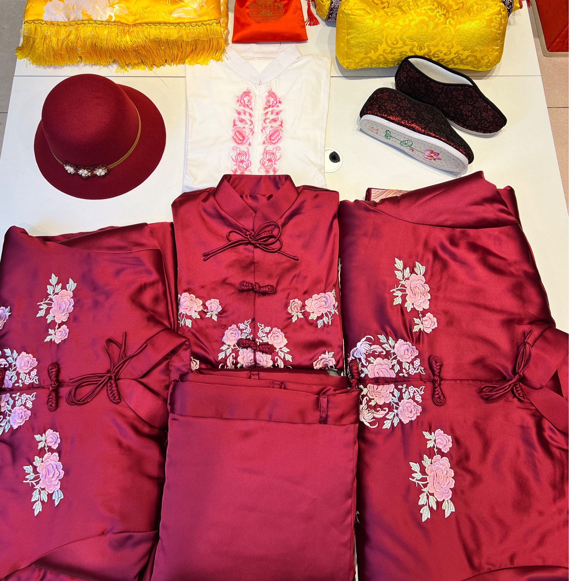 百花纳福女士高端百年服七件套全套（下单请咨询）