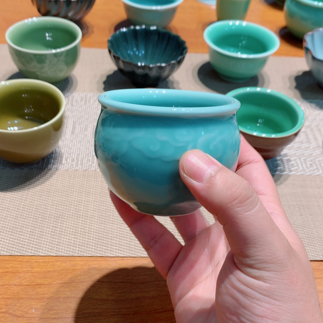 龙泉青瓷茶具杯子
