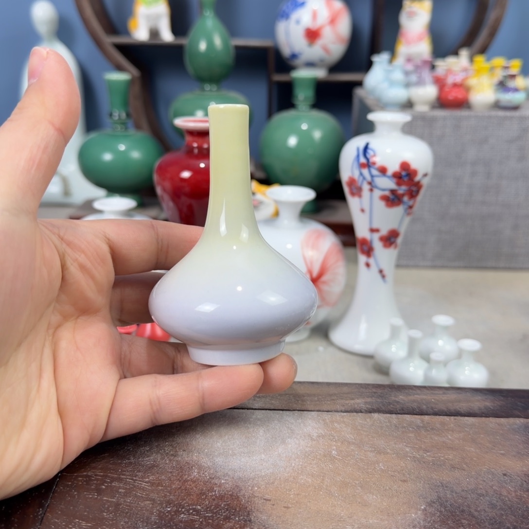 陶瓷手工小花器摆件