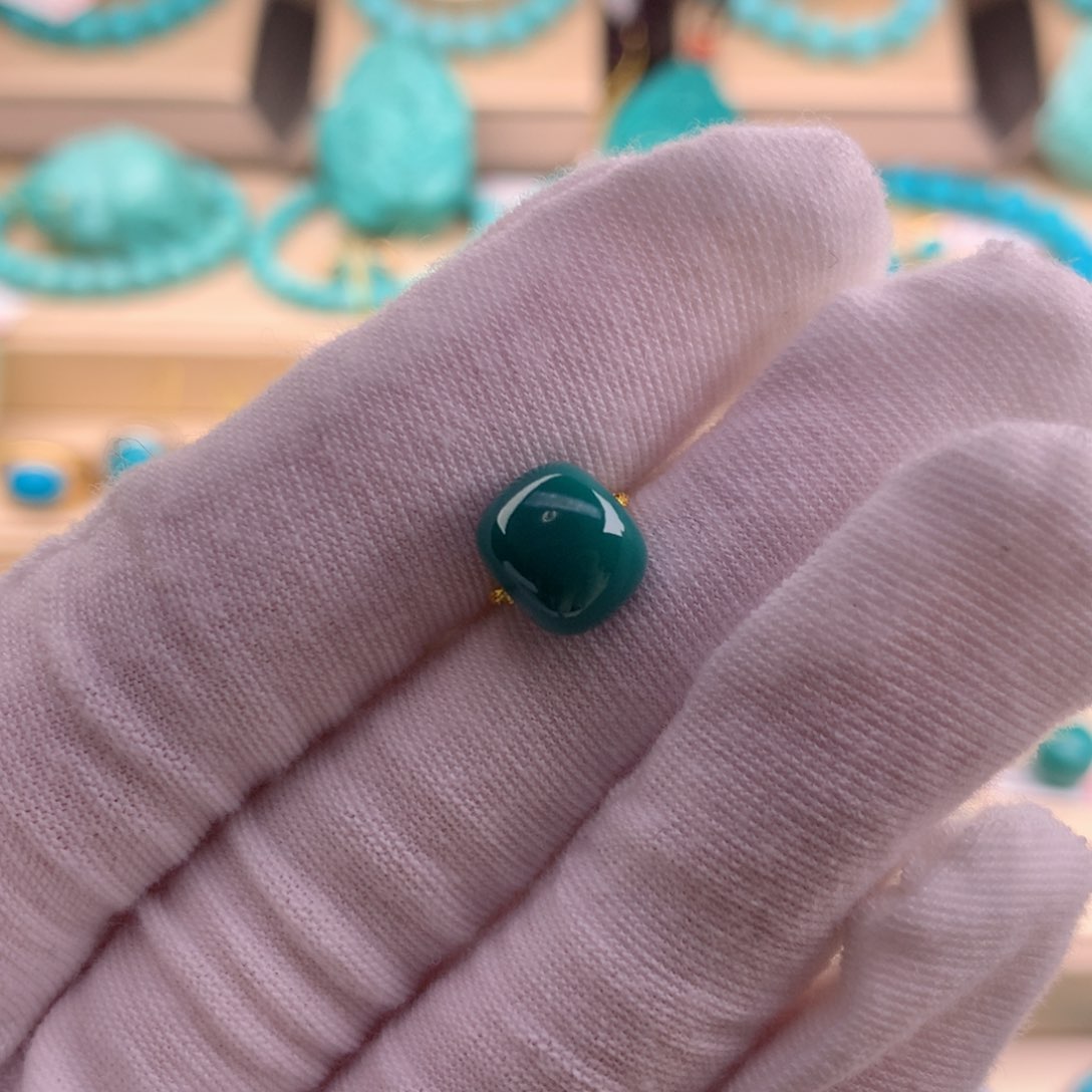 绿松石珠宝奇石未镶嵌9.5-8.2