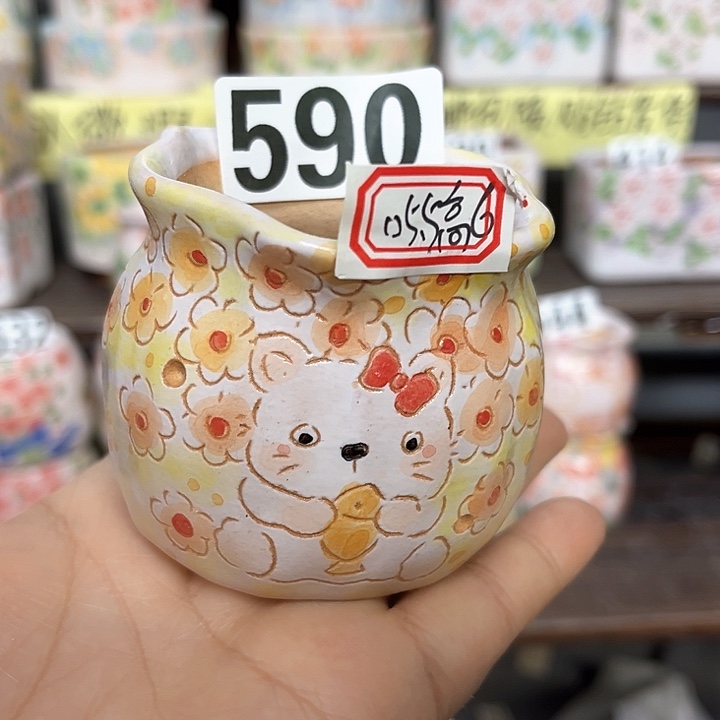 红陶手工多肉植物花盆