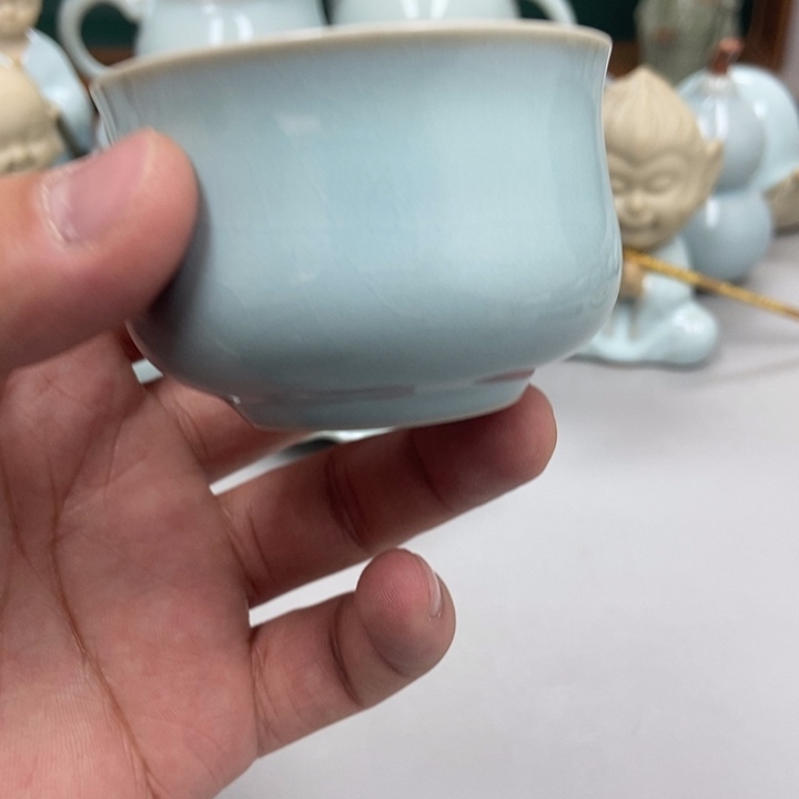 瓷长****伟天青色张君老师元宝杯