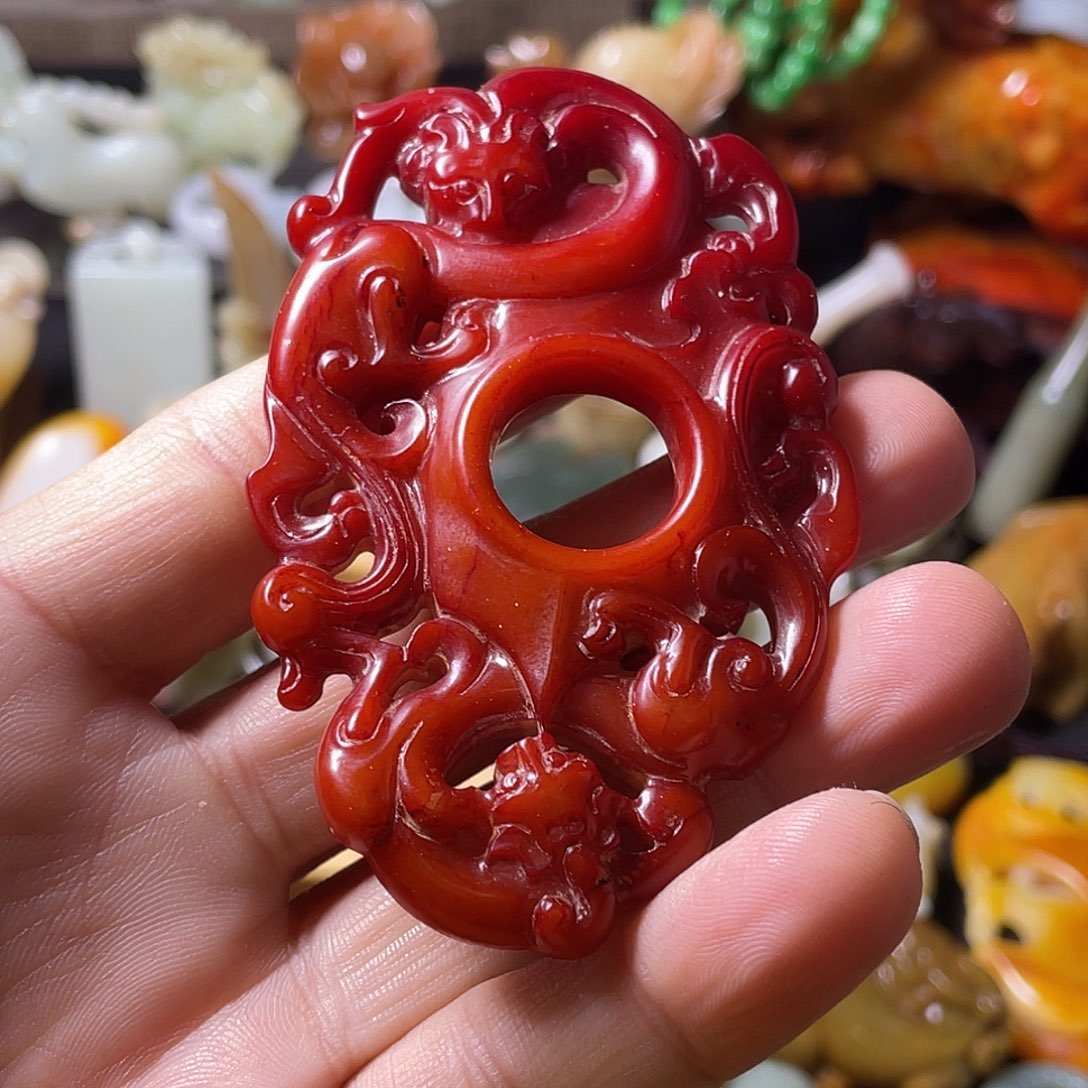 广***霄和田玉（糖玉）未镶嵌颈饰