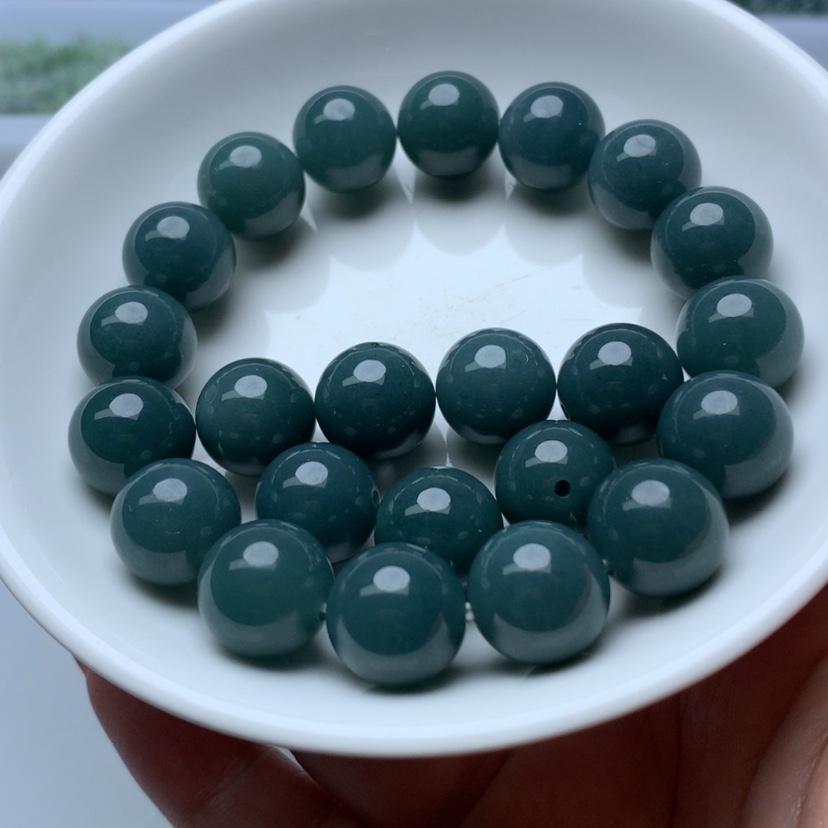 【闪购商品】未镶嵌手链翡翠卡13冰蓝水5颗