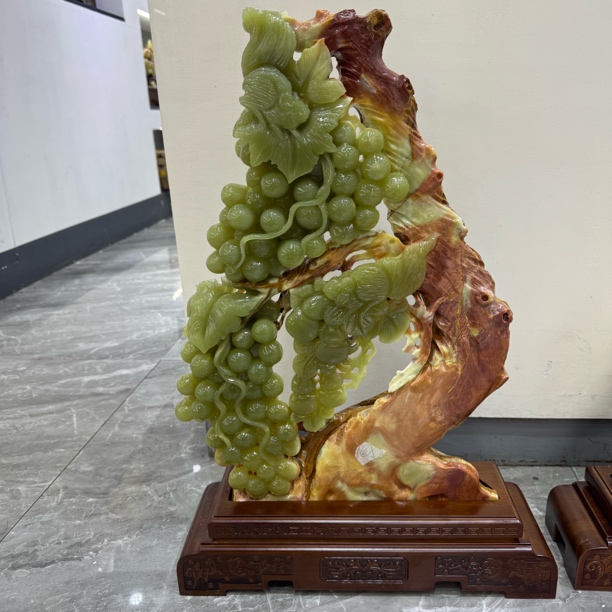 《多子多福》天然家居摆件 阿富汗古青老料