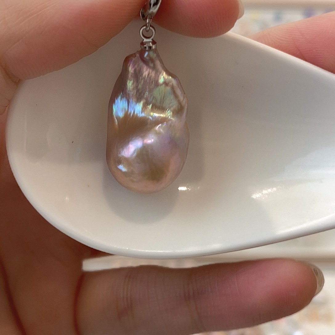 淡水珍珠颈饰银S925镶嵌