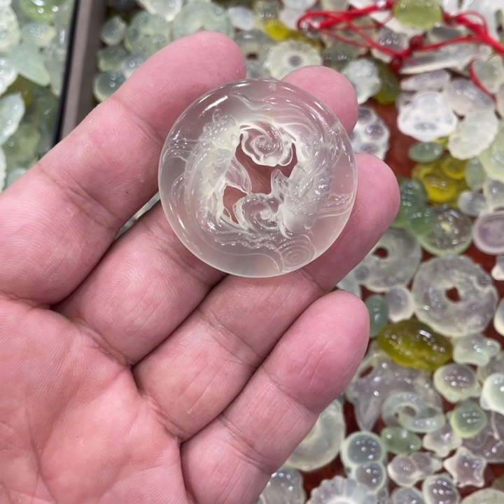 蛇纹石玉合金颈饰