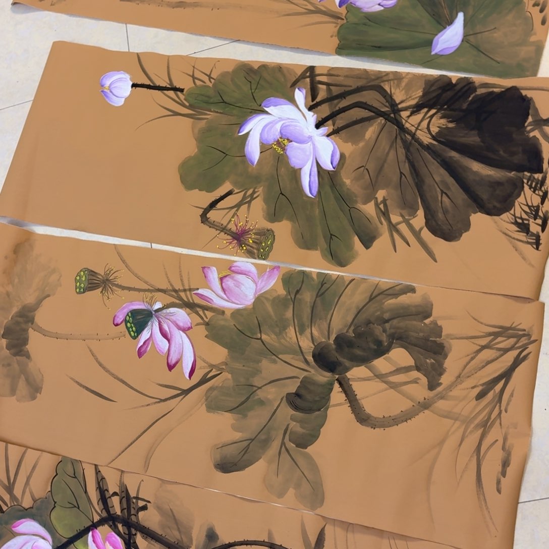 国画国画艺术展作品多次参