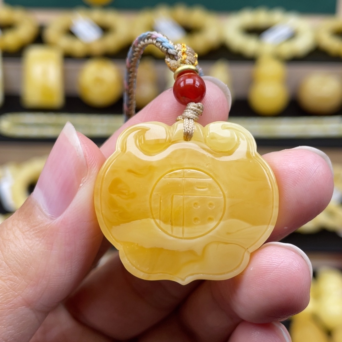 琥珀裸石未镶嵌琥珀蜜蜡