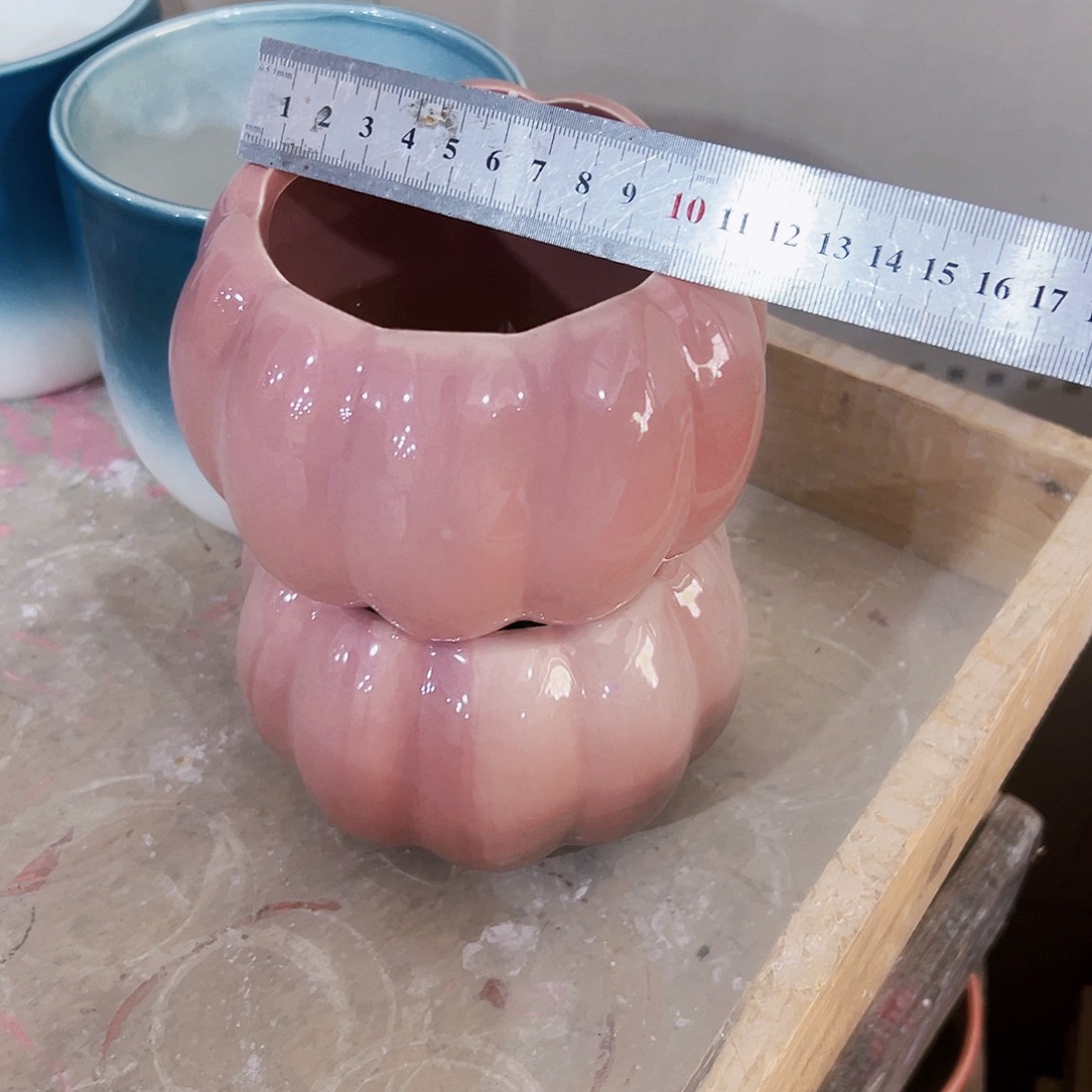 有孔，外贸尾单陶瓷花盆凑单10米包邮