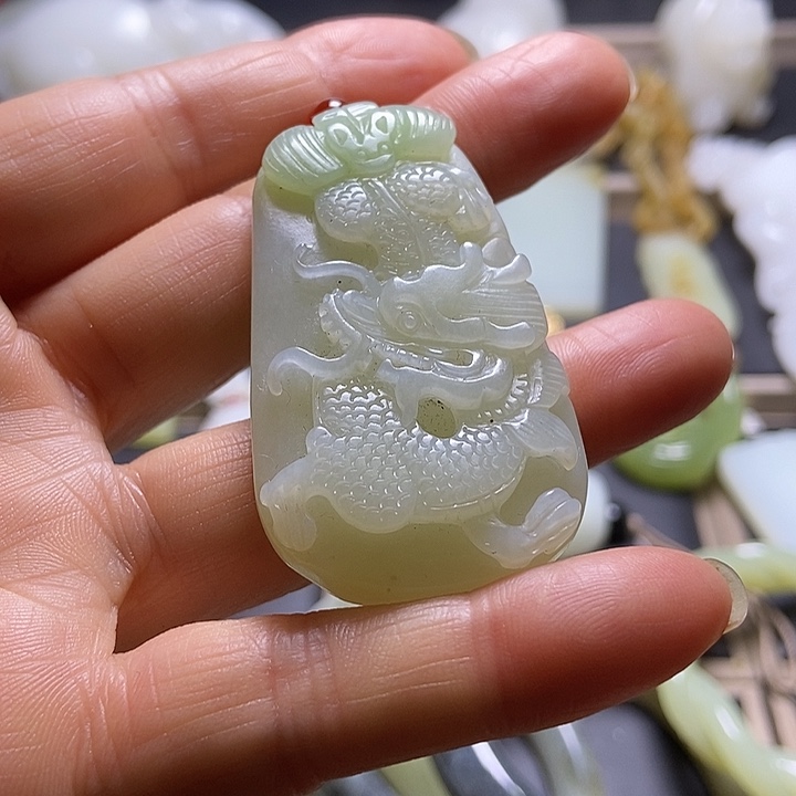 和田玉未镶嵌挂件