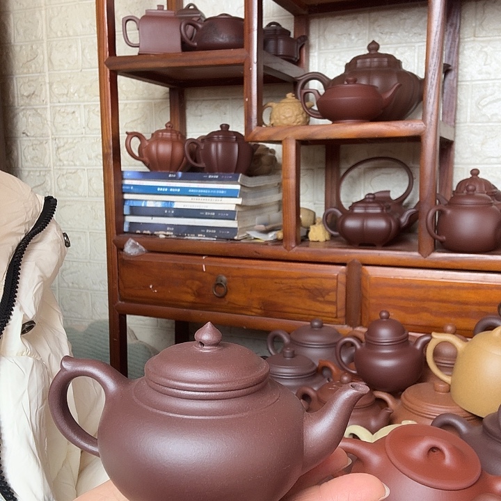 紫砂茶壶笑樱200cc半手工