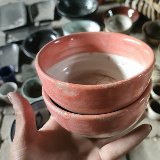 陶瓷默*磁州窑老厂粗瓷碗两支