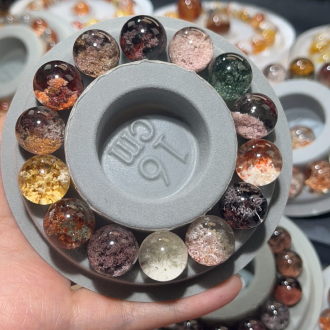打孔单珠DIY设计款水晶饰品四季幽灵13➕15颗定制不退换