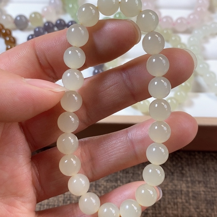 和田玉手串未镶嵌呼****✧