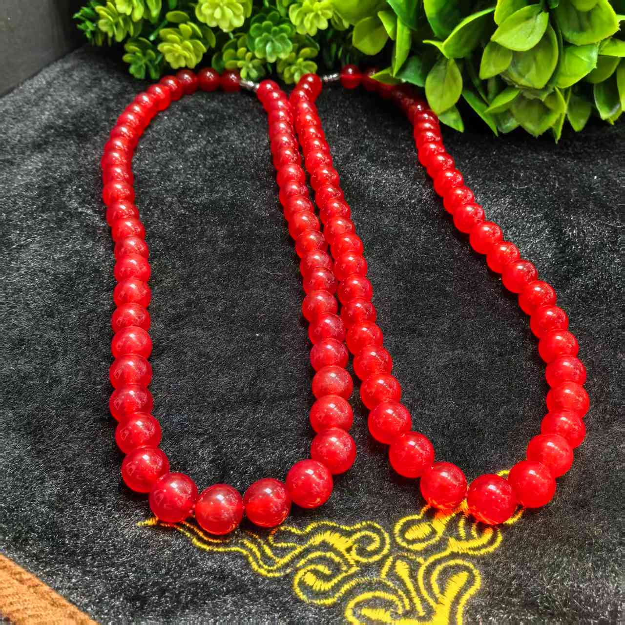 S6917【百百福珠宝】红卡玛瑙红项链-多样性发货只发一件