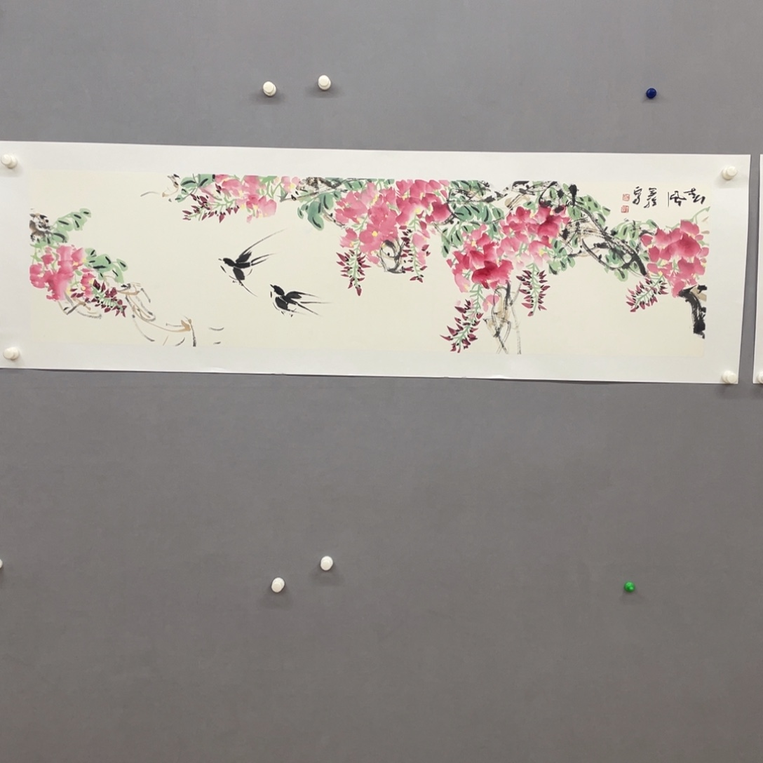 国画艺术家真人手绘