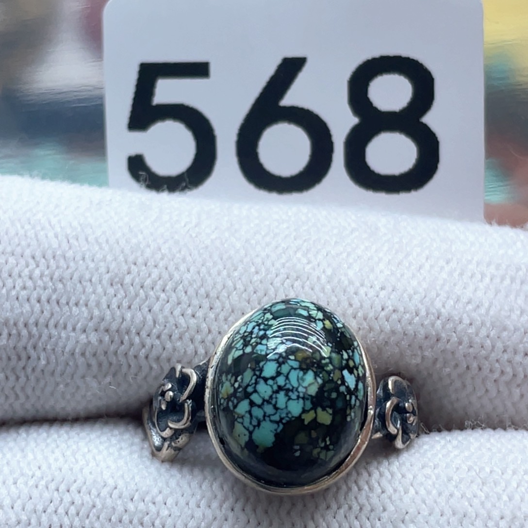 绿松石珠宝奇石银S925镶嵌