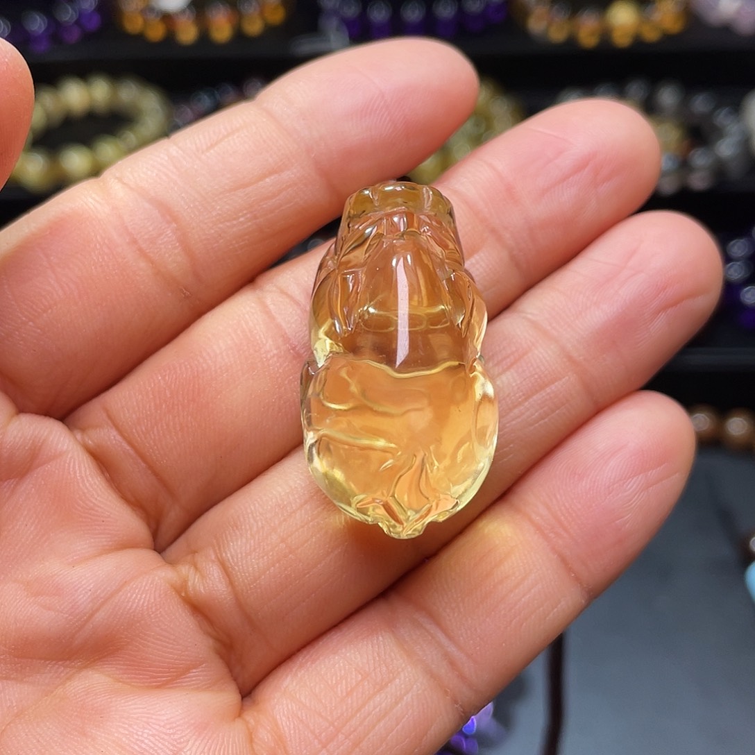 颈饰未镶嵌水晶巴西暴力黄