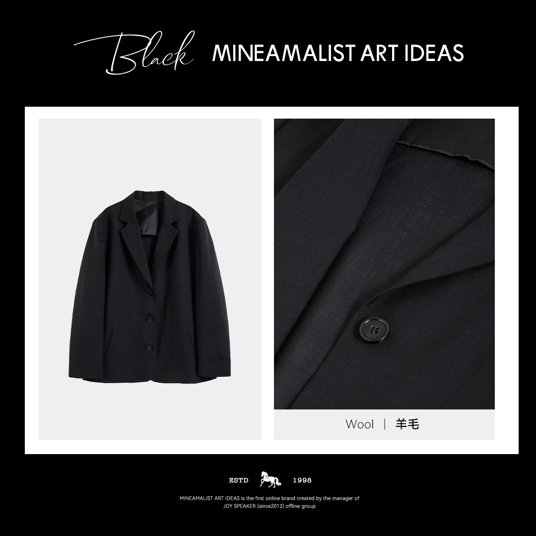 【MAIx日本进口】黑标系列夏季翻领超薄羊毛西服3991MJ