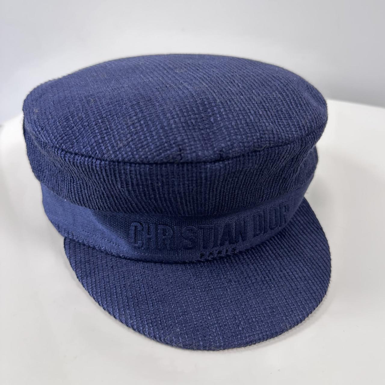 Dior 迪奥蓝色针织报童帽