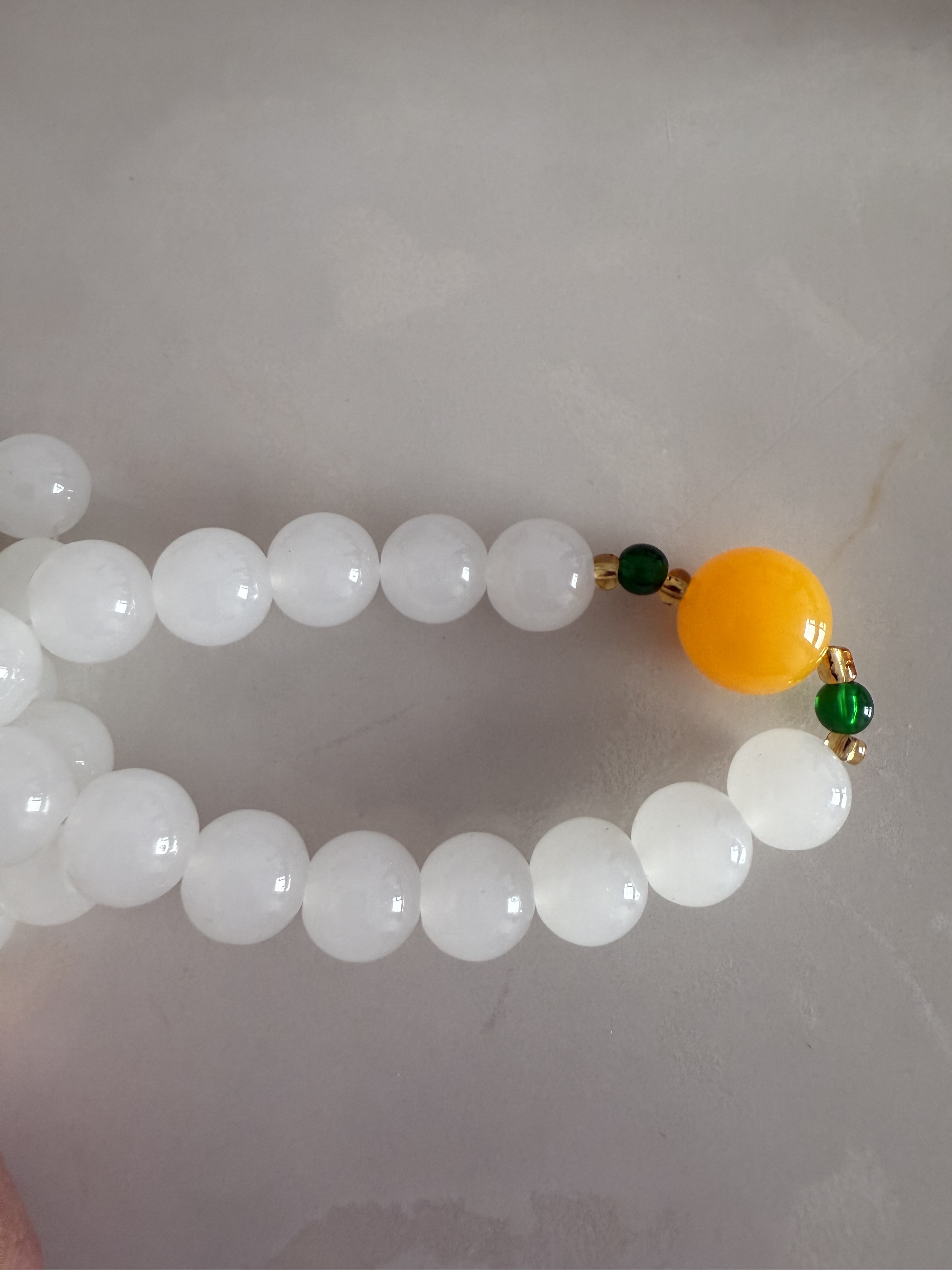 岫玉白冰手串1212